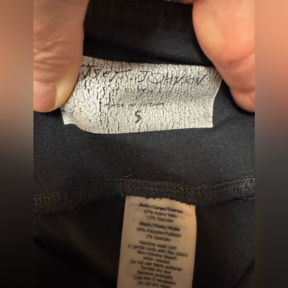 Betsey Johnson Black Lace Detail Leggings - Picture 7 of 8